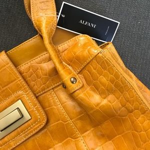 Alfani New Yellow/Gold Purse